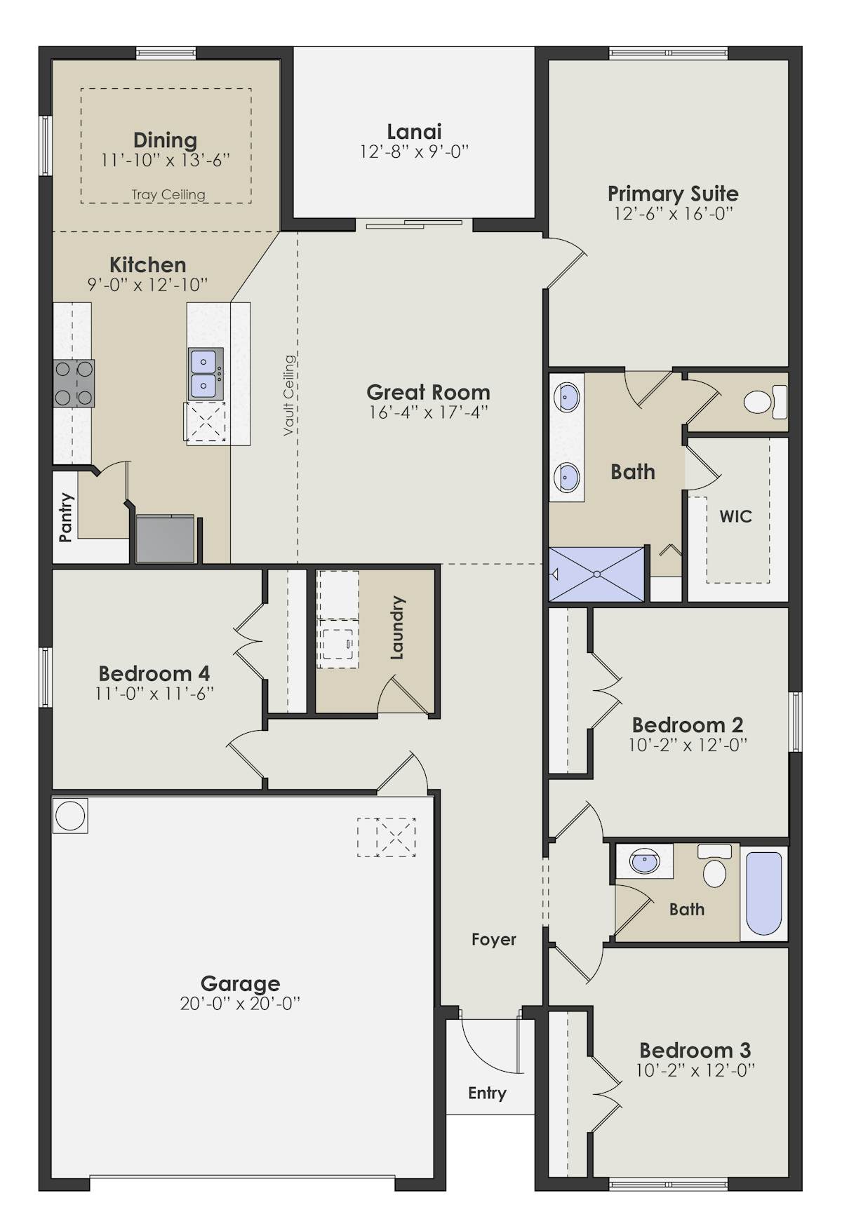 Gasparilla a 4 bedroom 2 bath home in Lehigh Acres Spot Lots. A New